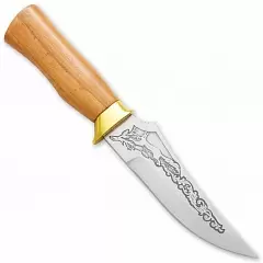 Нож с деревянной ручкой