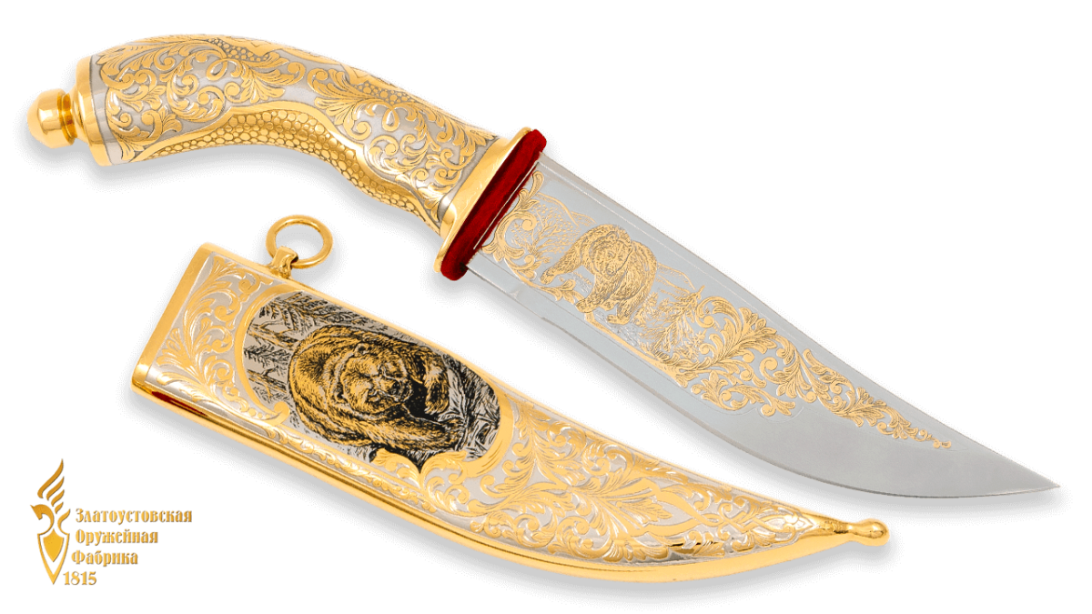 Украшенный нож «Царь тайги»