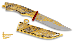 Украшенный нож «На току»