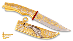 Украшенный нож «Снежный барс 2»